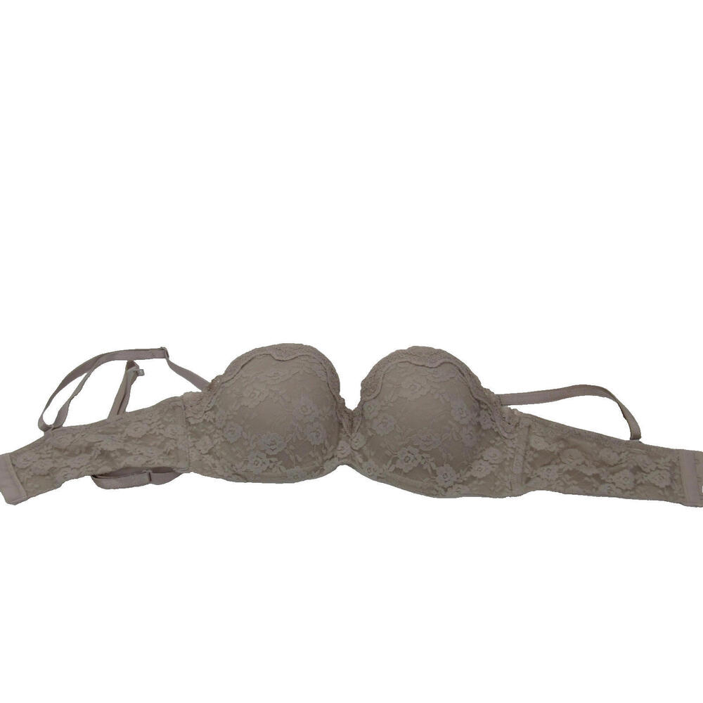 Marks & Spencer Bra Womens 34B Beige Fawn Lace Padded Underwire Multiway